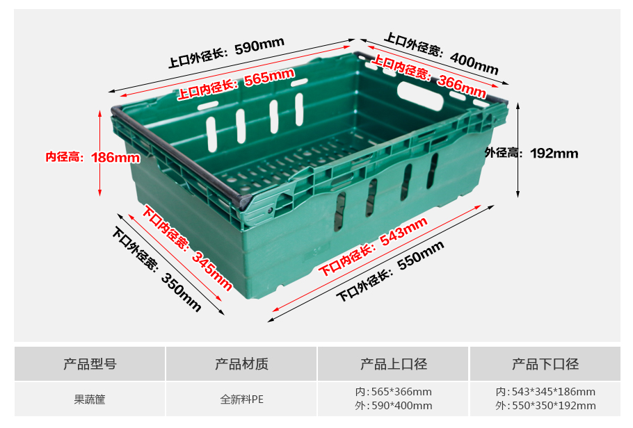william威廉中文官网果蔬塑料周转筐 william威廉中文官网果蔬塑料周转筐